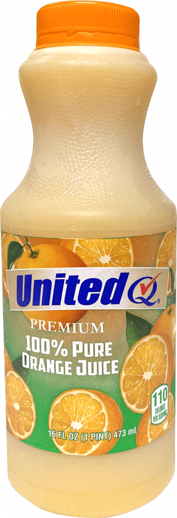 UNITED DAIRY 100% Pure Orange Juice .5 GAL PLASTIC JUG, Juice and Drinks
