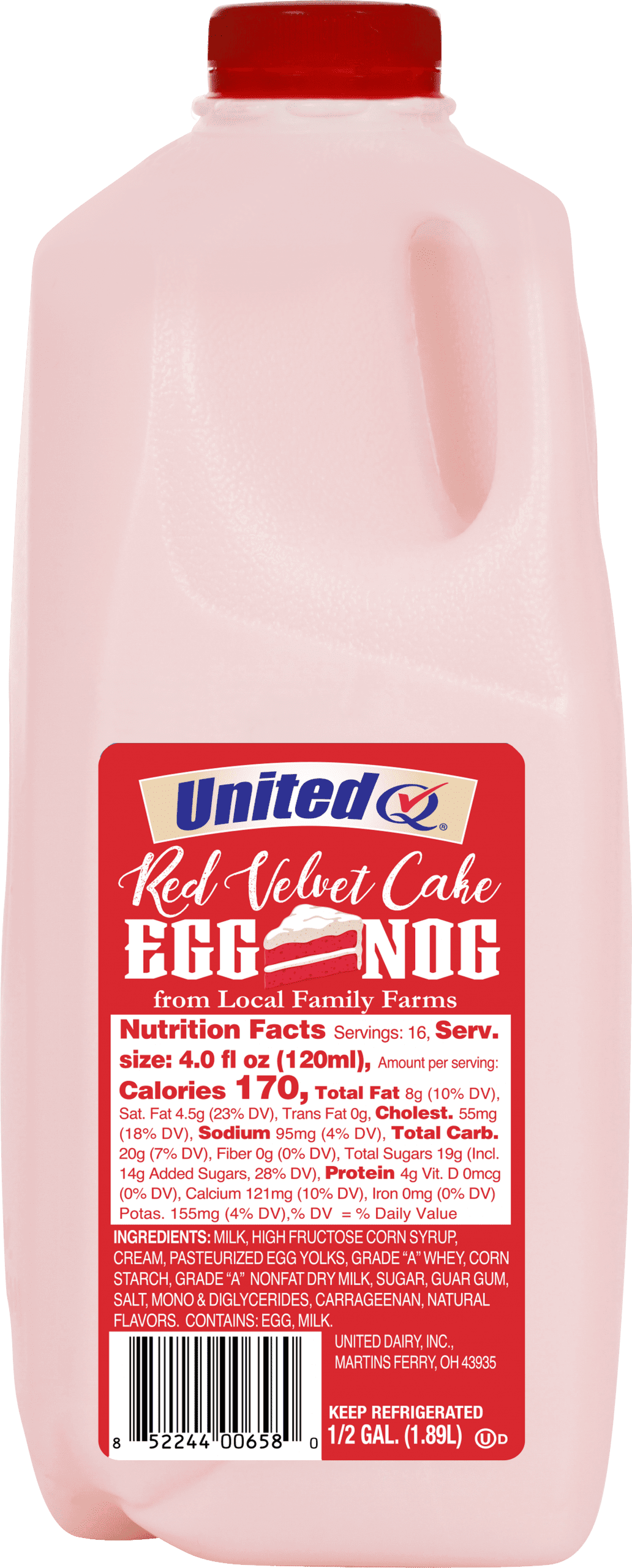 United Dairy Red Velvet Egg Nog | United Dairy