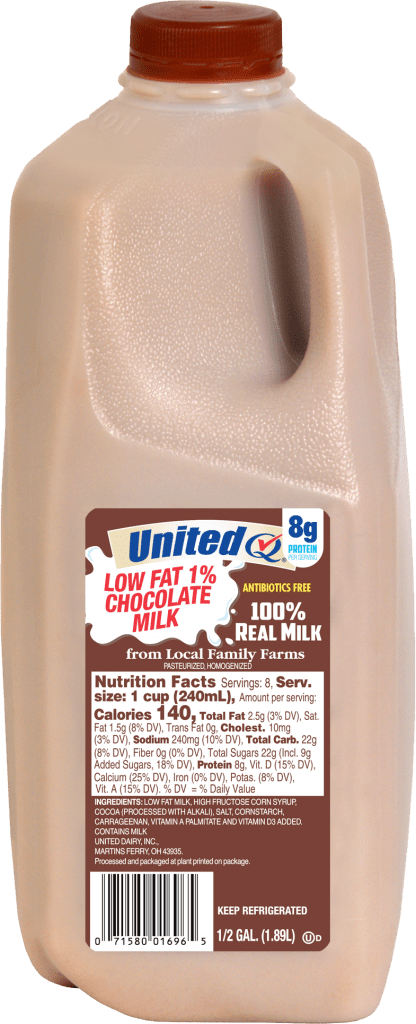 1 Lowfat Chocolate United Dairy