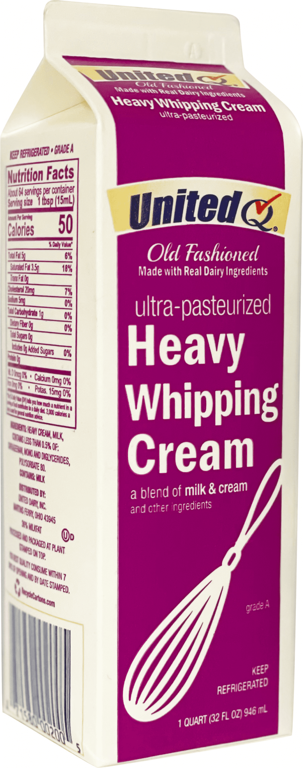 Long Life Heavy Whipping Cream United Dairy